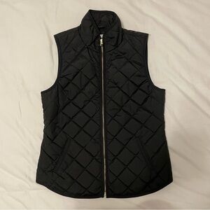 Black Quilted Vest